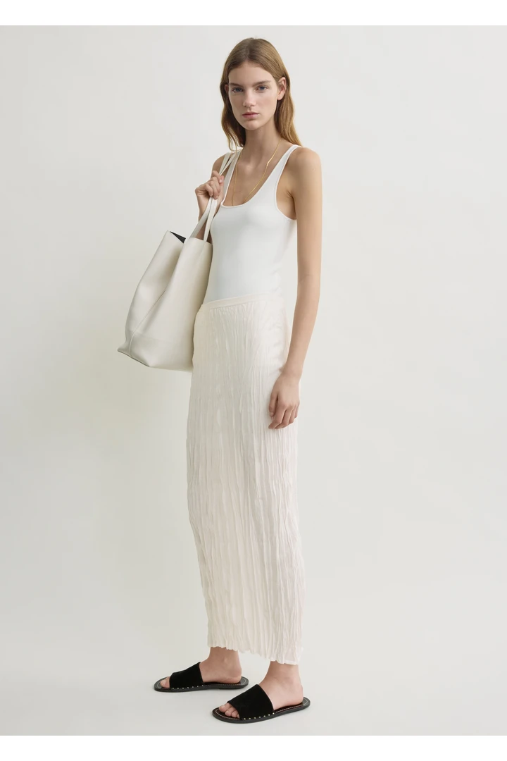 TOTEME default image 5 of 화이트 in 크링클드 니트 스커트 화이트