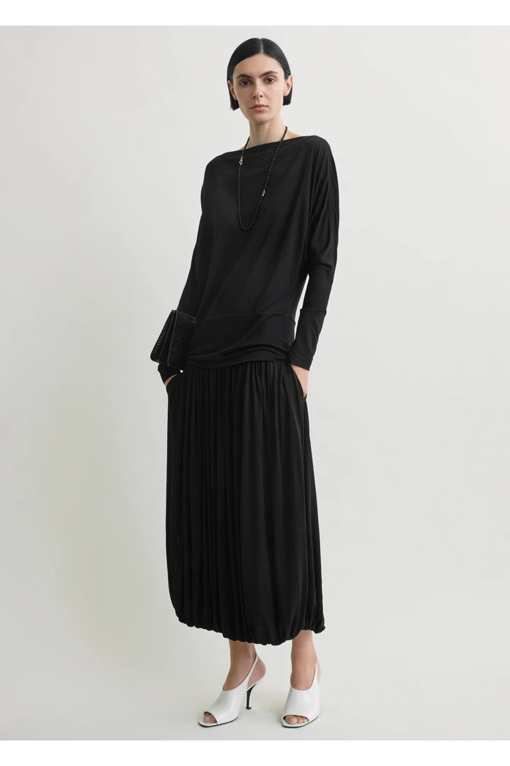 TOTEME default image 23 of 블랙 in 보트넥 저지 탑 블랙