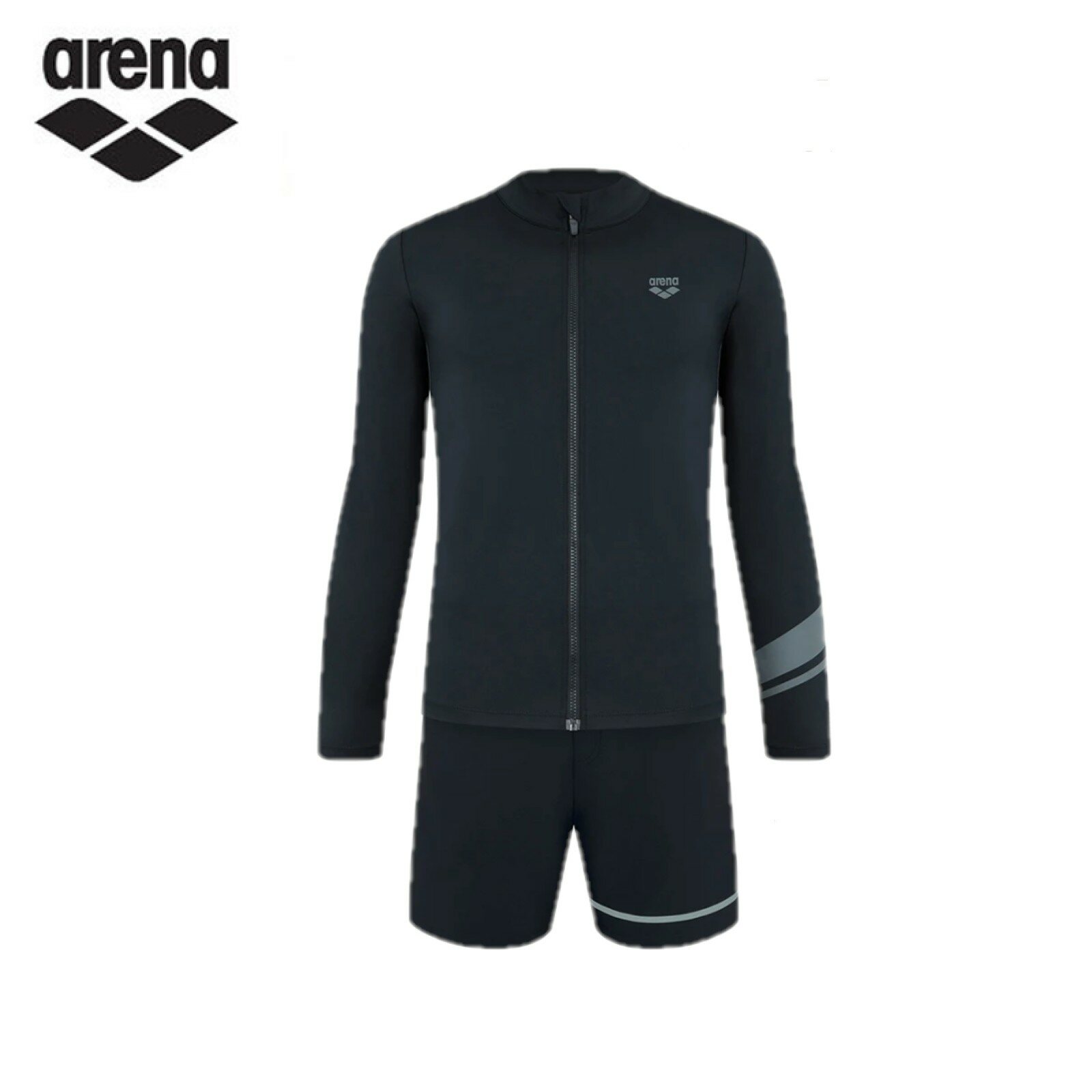 (주)동인스포츠 [현대백화점] [H.Point Pay현대백화점카드5%즉시할인~04/05]아레나 A5BM1PC05 BLK 에센스 남성 비치 레귤러핏 집업 래쉬가드 세트 +할인쿠폰