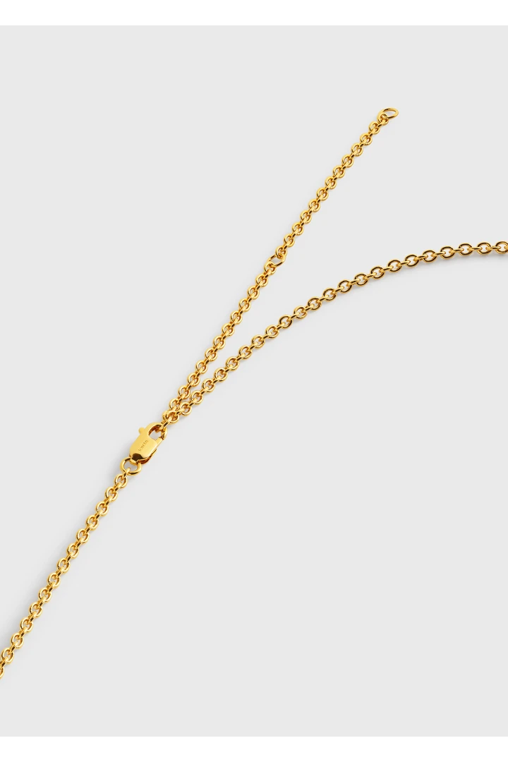 TOTEME 로프 라리아트 넥레이스 골드의 골드컬러 4번쨰 이미지입니다.