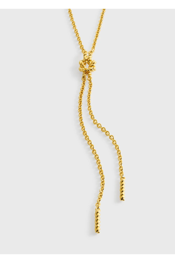 TOTEME 로프 라리아트 넥레이스 골드의 골드컬러 5번쨰 이미지입니다.