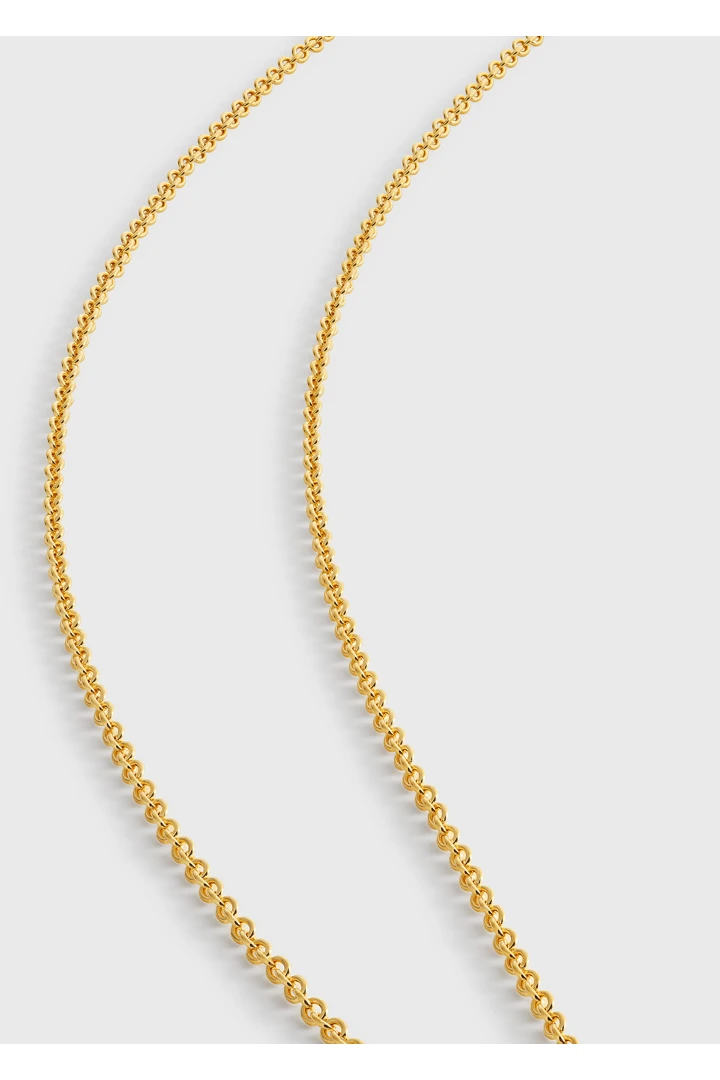 TOTEME 로프 라리아트 넥레이스 골드의 골드컬러 6번쨰 이미지입니다.