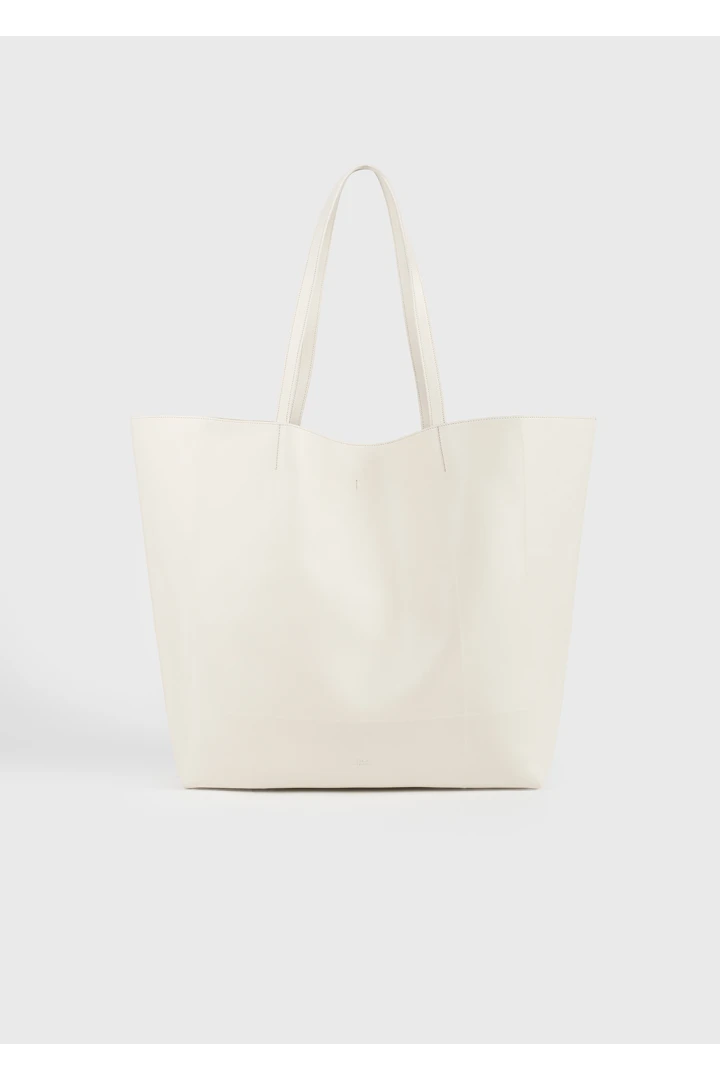 TOTEME default image 8 of 크림 in 롬 레더 토트백 스톤