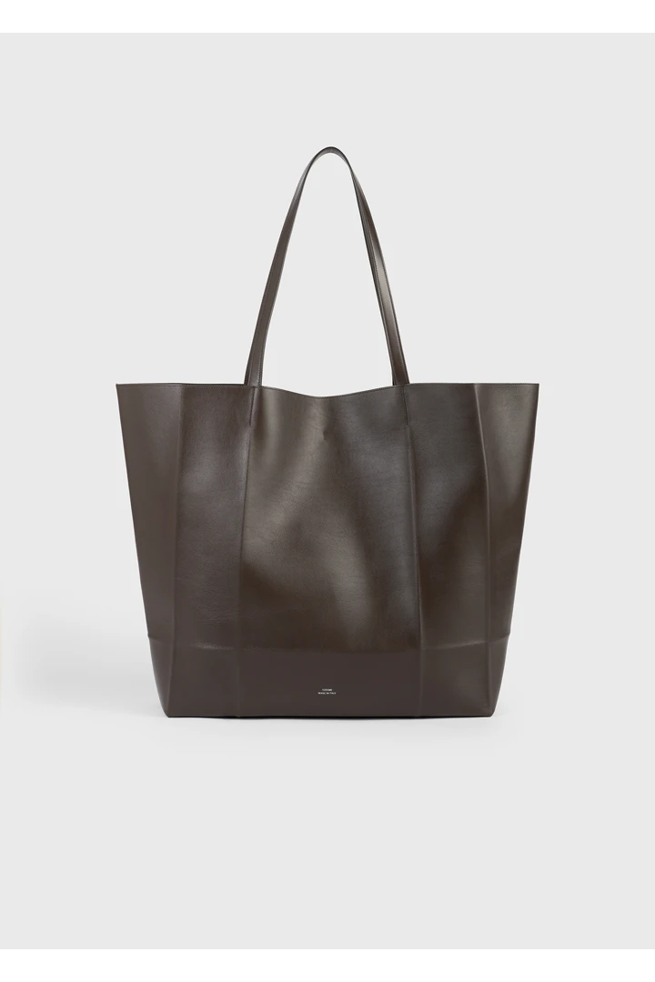TOTEME default image 6 of 브라운 in 롬 레더 토트백 브라운