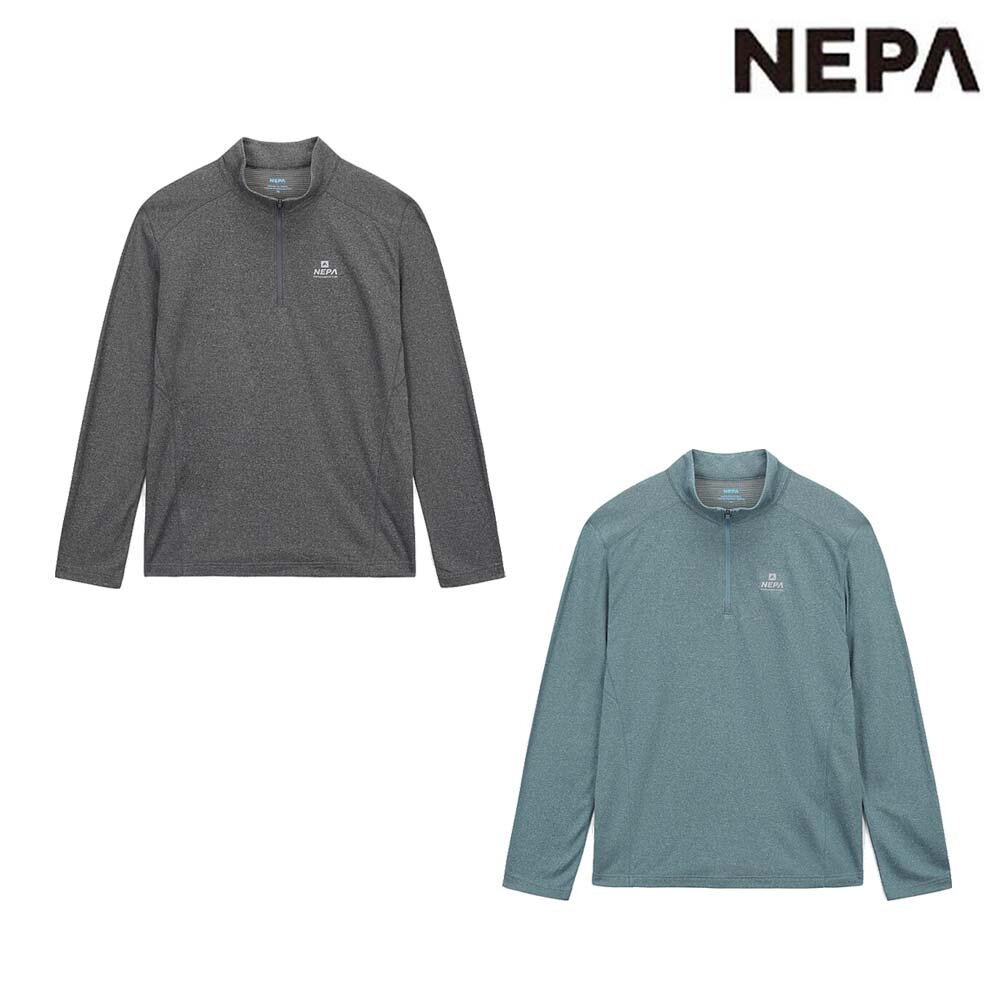 네파(NEPA) [현대백화점] [KB국민카드, H.Point PayKB국민카드6%할인~09/06]7K55422 남성 가을 간절기 등산 캠핑 폴라텍 파워울 긴팔 집업 티셔츠 +할인쿠폰
