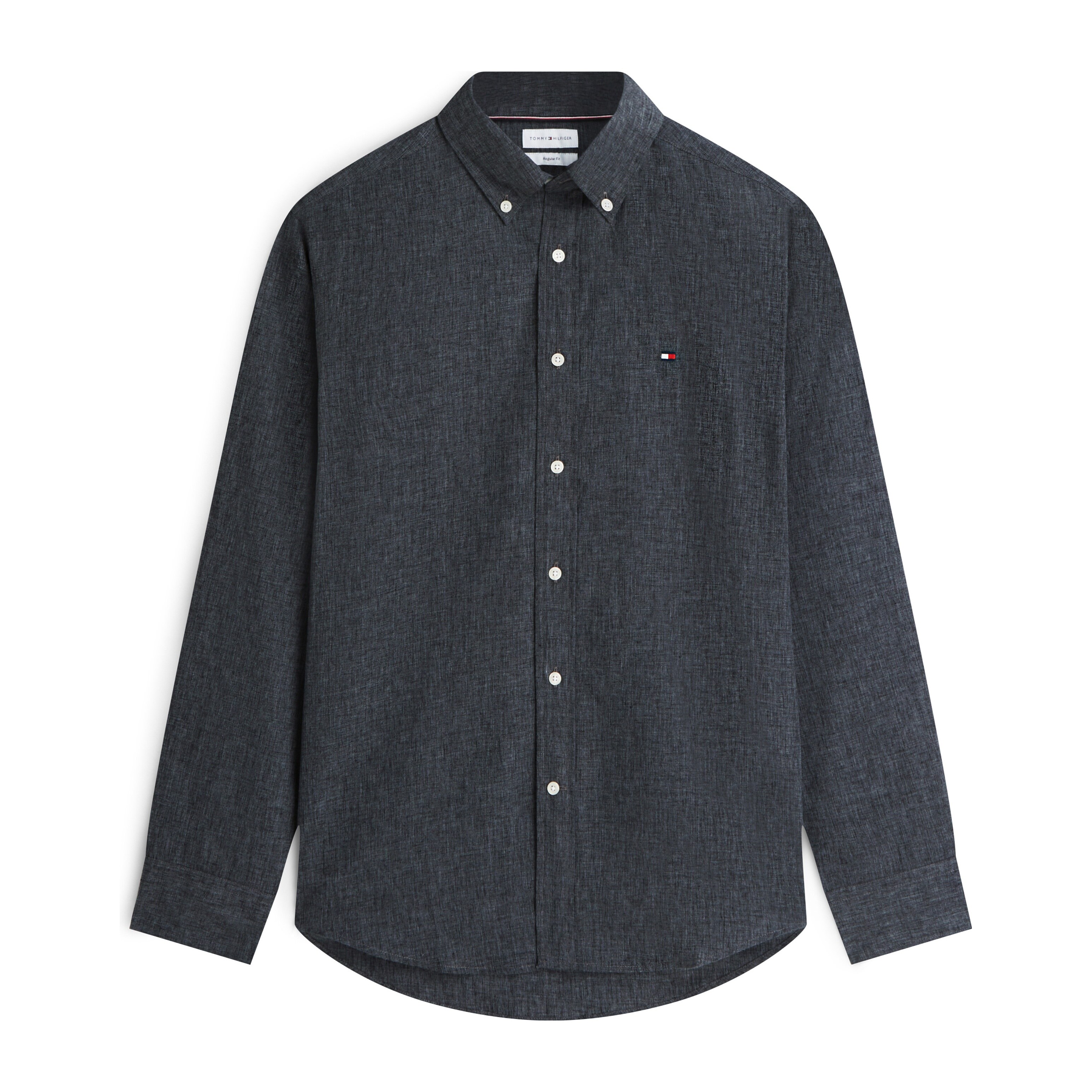 T12G6WSH040MT2_BDS [Regular fit] 린넨 블렌드 레귤러 버튼 다운 셔츠 상품 이미지