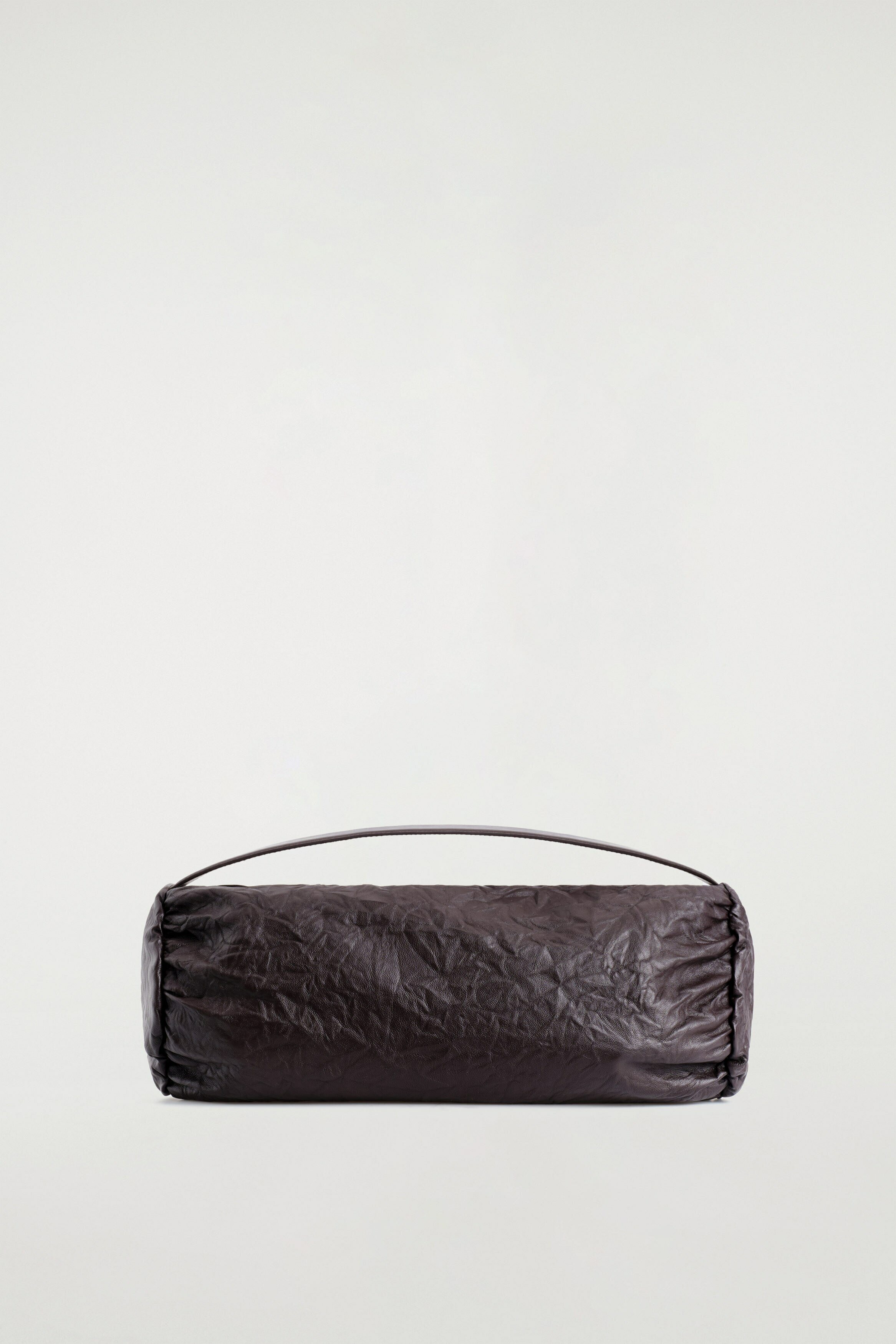 실린더 클러치 백 - 텍스처드 레더