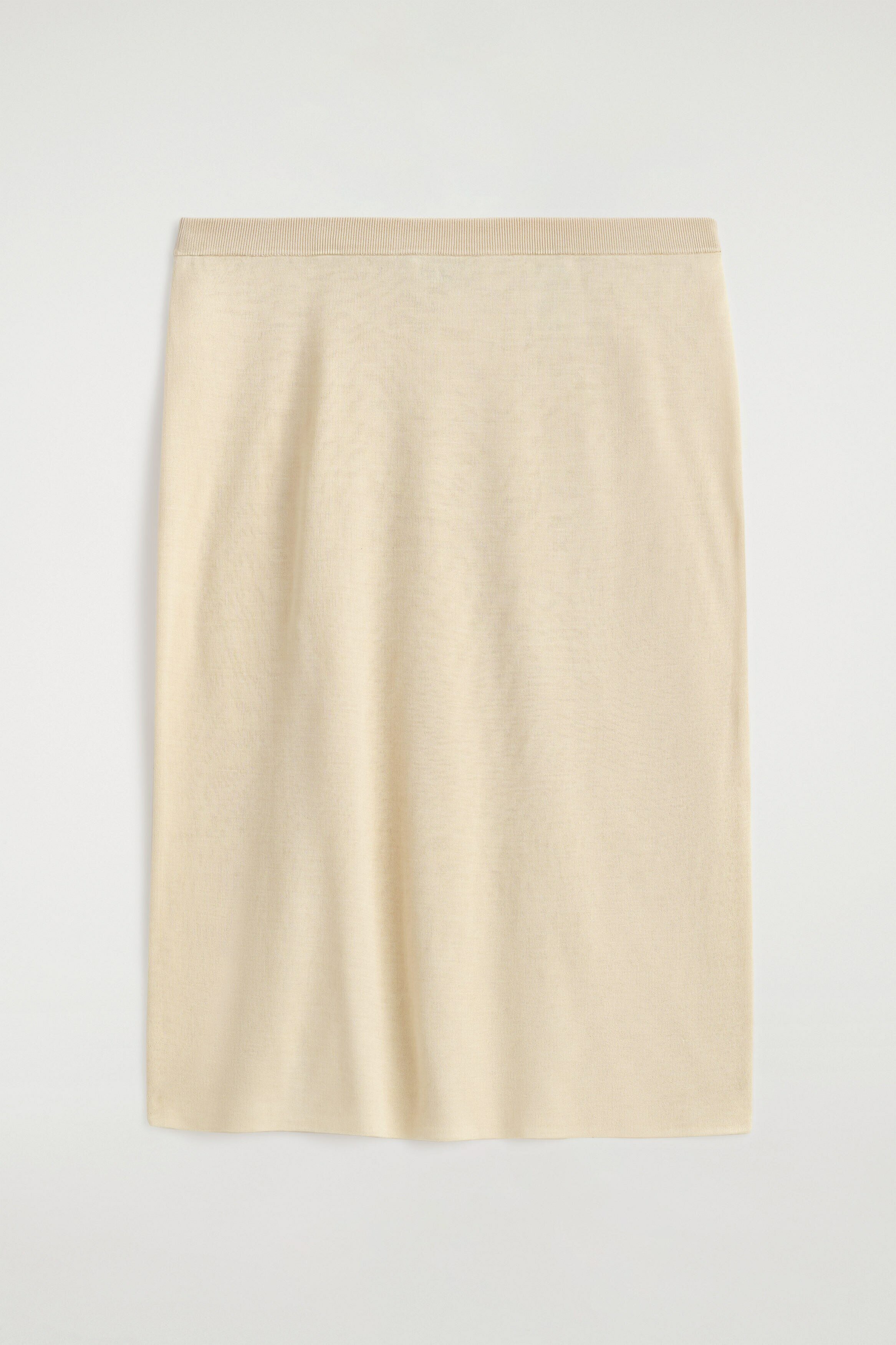 쉬어 니티드 실크 캐시미어 스커트