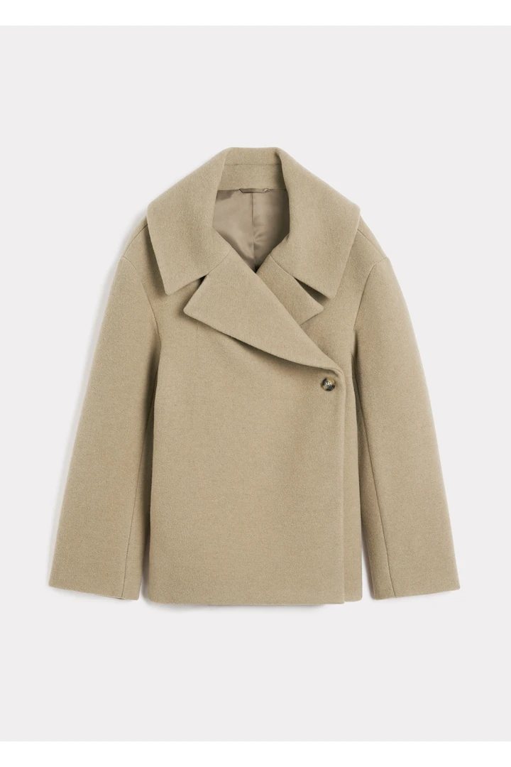 펠트 랩 재킷 비스킷