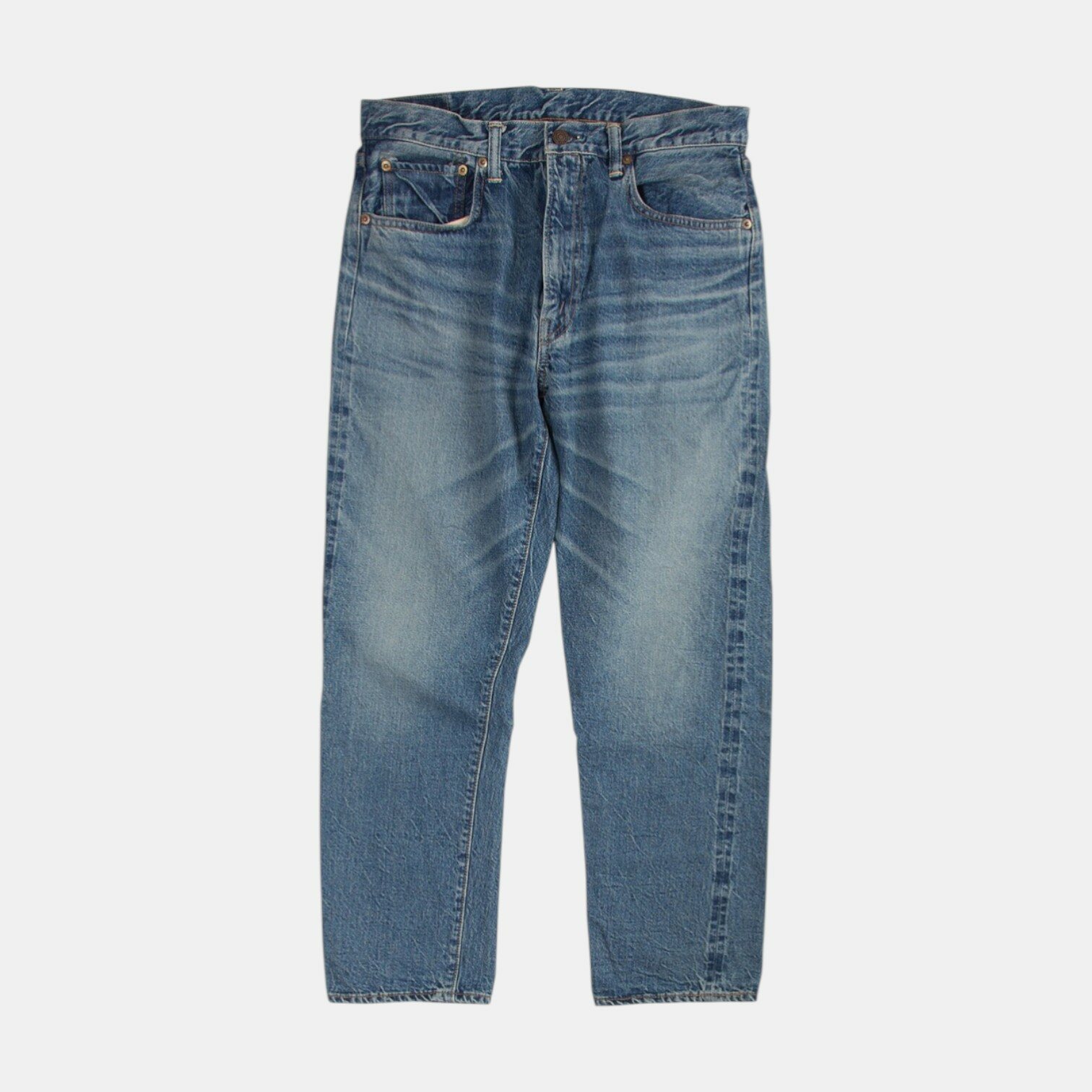 LOT 2ND-HAND 1105 USED WASH LIGHT INDIGO 상품 이미지
