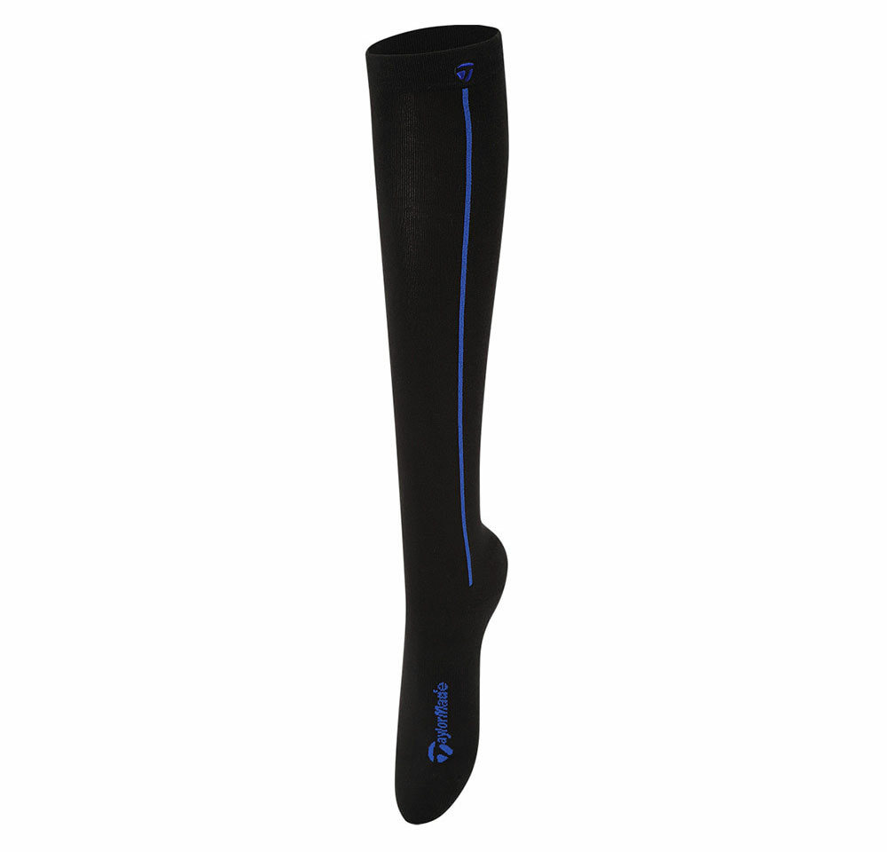 테일러메이드 어패럴 골프 양말 AS65605 199 여성 원포인트 니삭스 (38CM) 긴양말 바닥 미끄럼방지 실리콘 상품 이미지