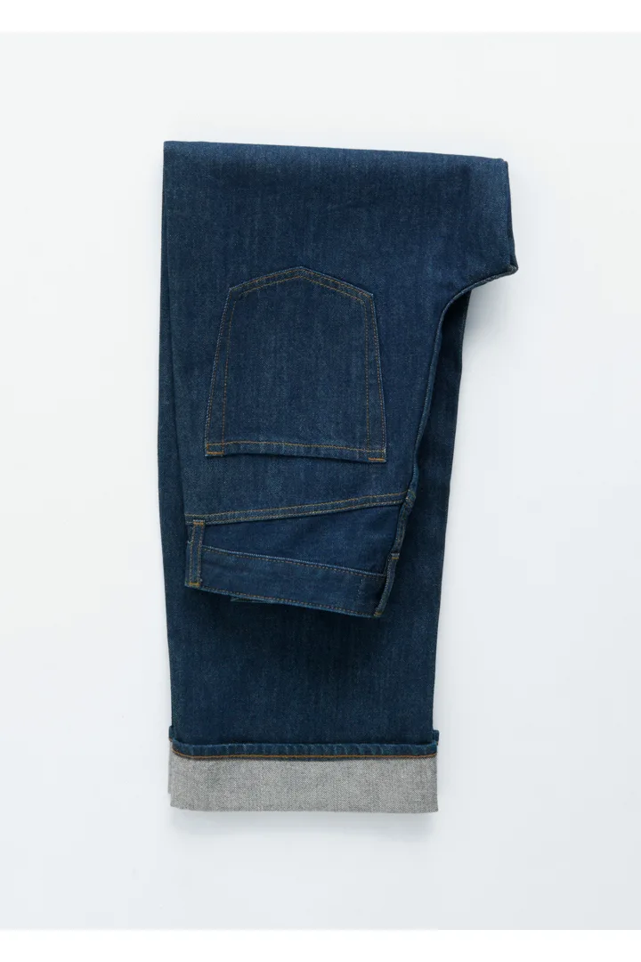 앤아더스토리즈 배럴 레그 진의 네이비컬러 Product입니다.