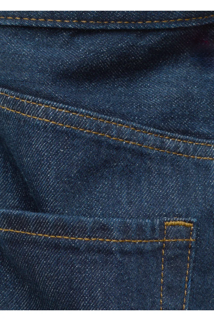 앤아더스토리즈 배럴 레그 진의 네이비컬러 Detail입니다.