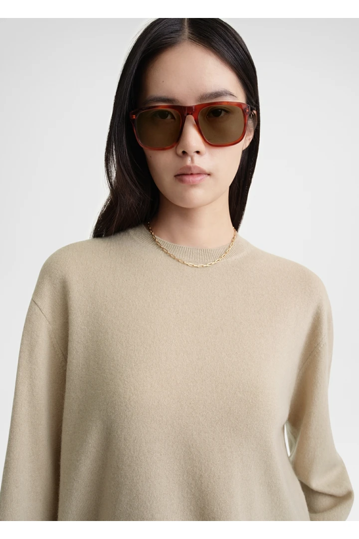 TOTEME 크루-넥 캐시미어 니트 폰의 폰컬러 3번쨰 이미지입니다.