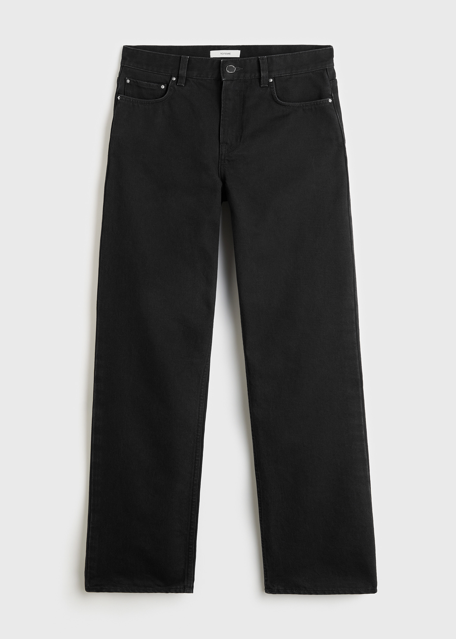 로우 스트레이트 데님 블랙