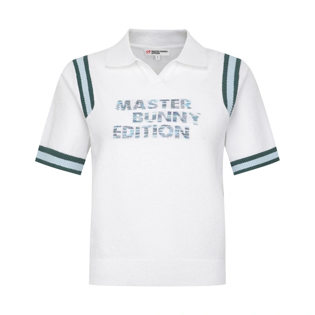 [현대백화점] [H.Point Pay현대백화점카드5%즉시할인~03/29](421F2SR303)여성 리브 포인트 카라 반팔니트 +할인쿠폰