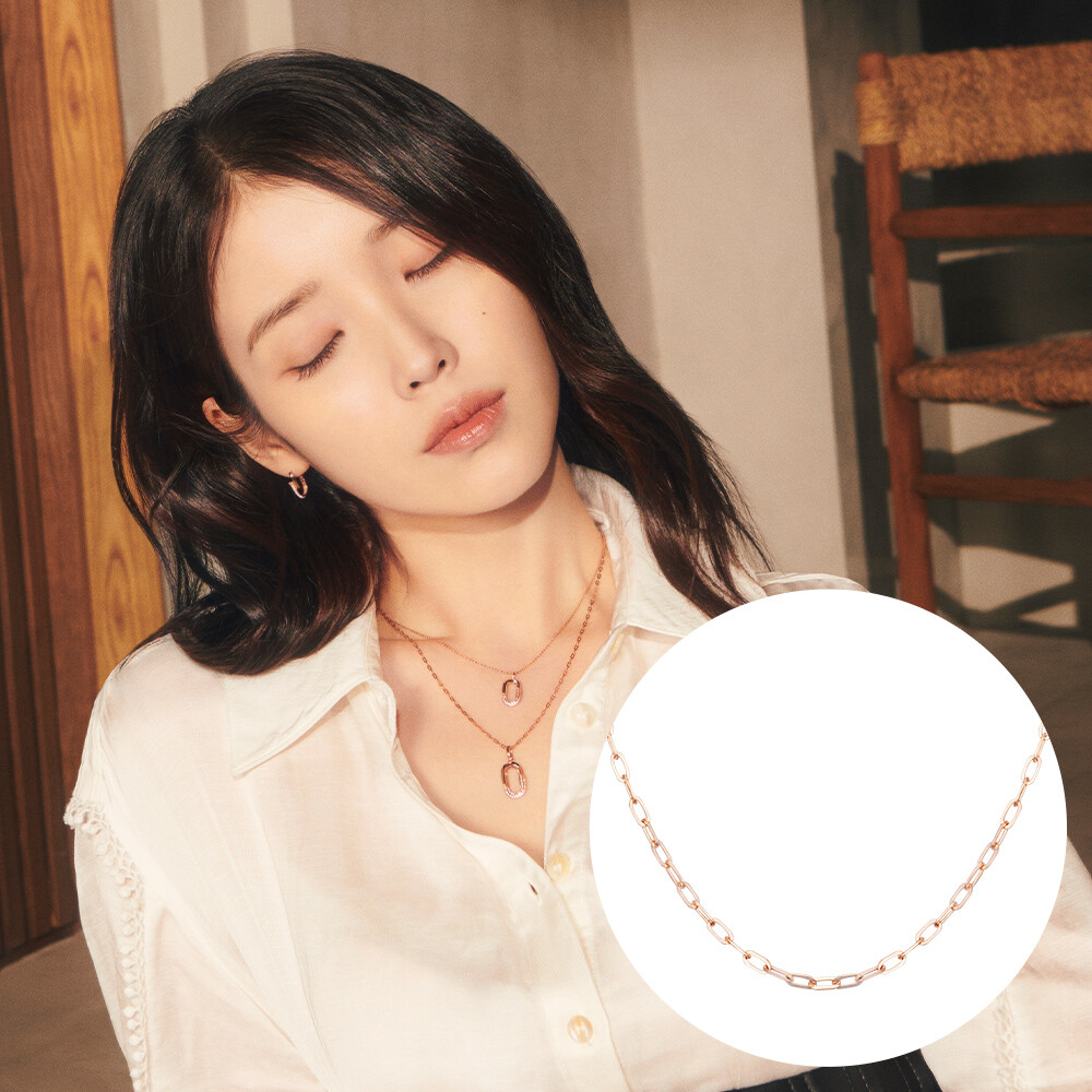 [현대백화점] [KB국민카드, H.Point PayKB국민카드6%할인~09/27]J.Fenella 14K 체인 목걸이 S (JJJTN05B1004R4420)