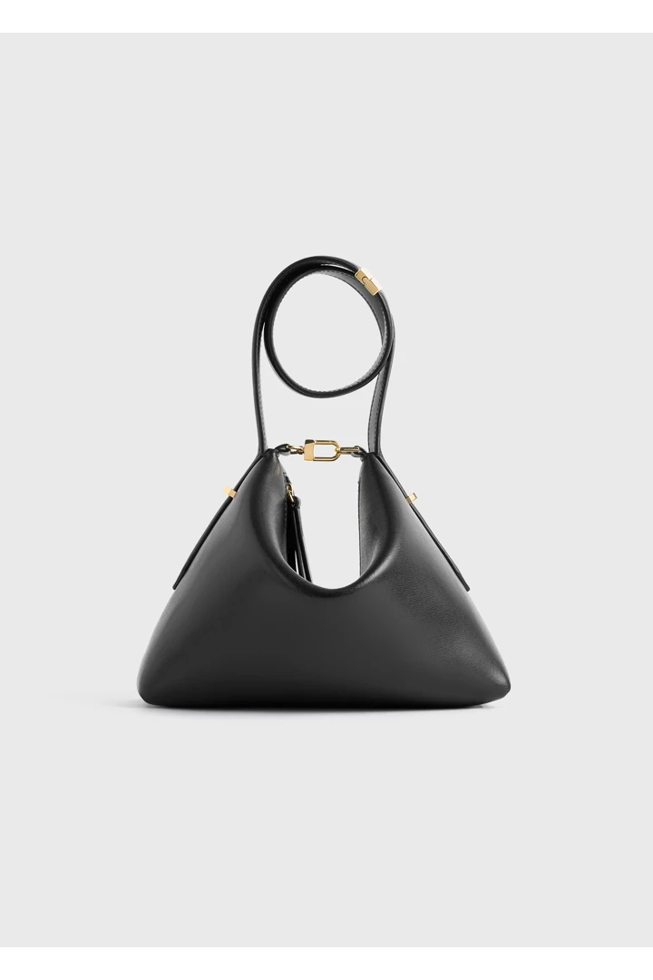 TOTEME 베벨 레더 리스틀릿 백 블랙의 블랙컬러 0번쨰 이미지입니다.