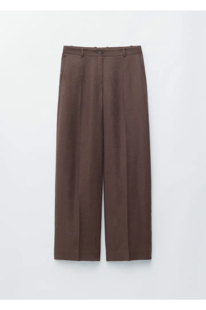 &OS image Style With default 2 of null in 테일러드 리넨 트라우저