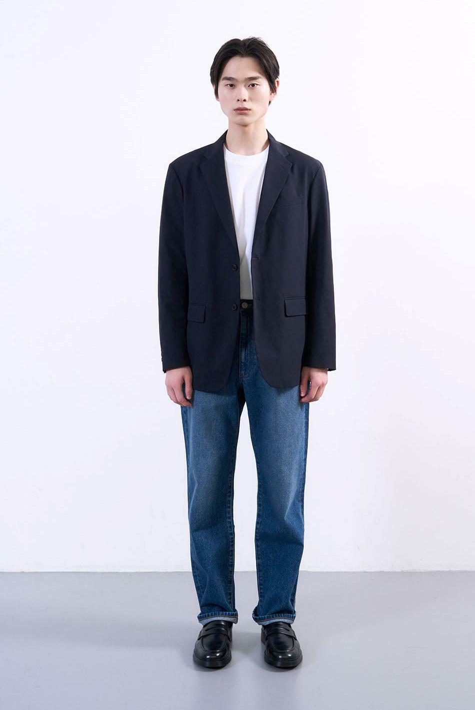 [현대백화점] 남성 미니멀 테이퍼드 데님 팬츠 (PJTI5SZO105) +할인쿠폰