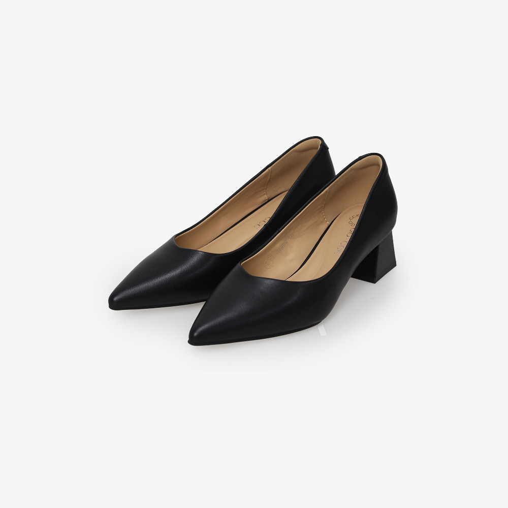 고세 여성 포인티드토 미들 청키힐 펌프스 OZP6F010 2 color 4.5cm 상품 이미지
