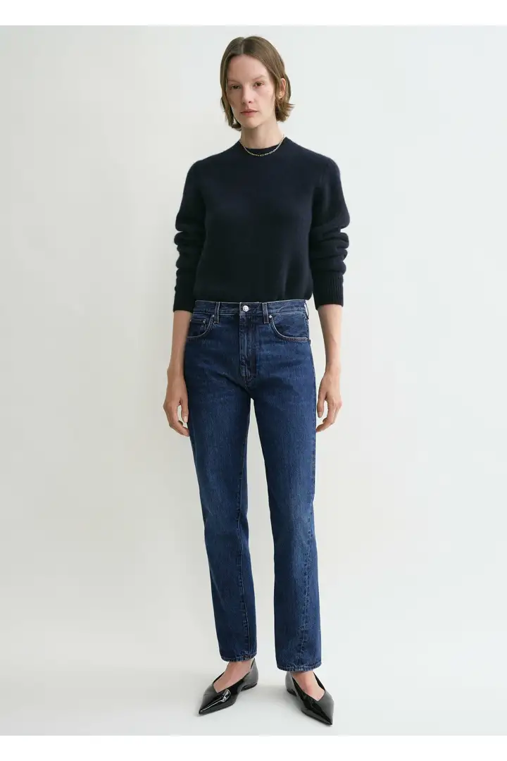 TOTEME default image 2 of 다크 블루 in 트위스티드 심 데님 다크 블루