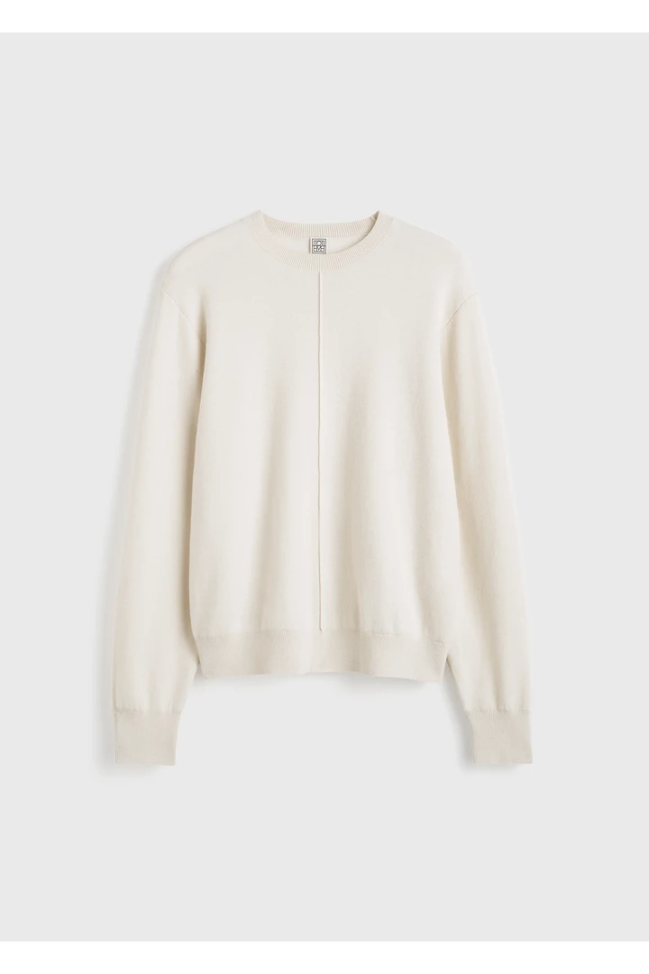 핀턱 스웨터 에크루