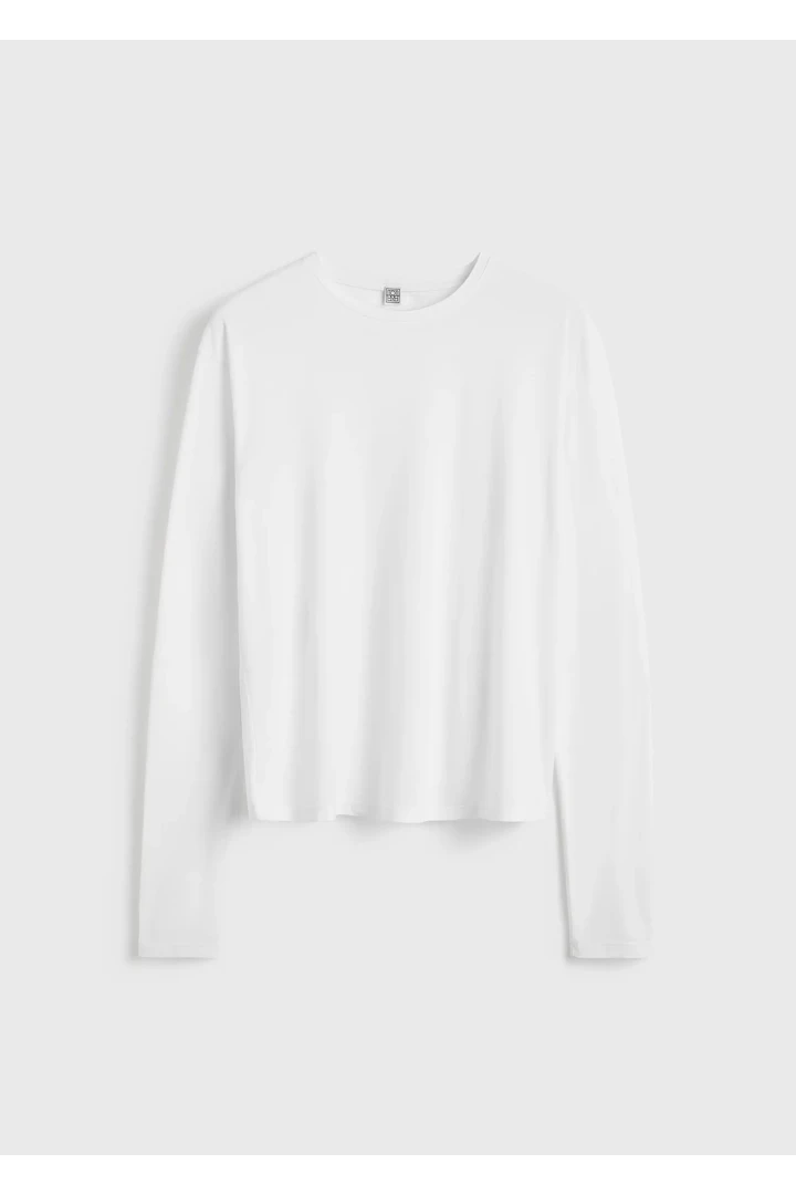 클래식 롱 슬리브 티셔츠 화이트