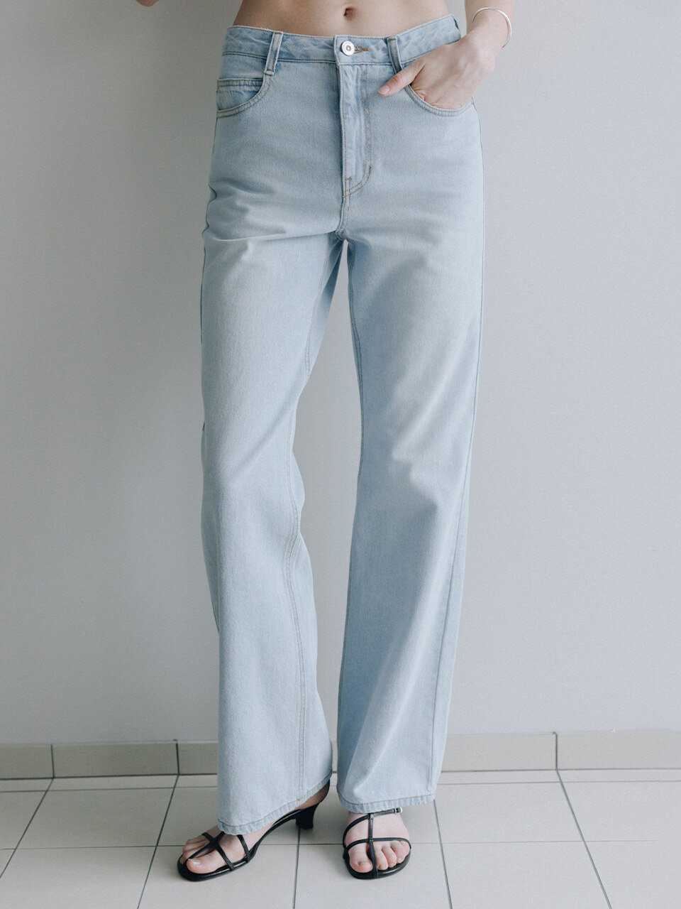 Flared Denim Pants SJ6ML798_2color 상품 이미지