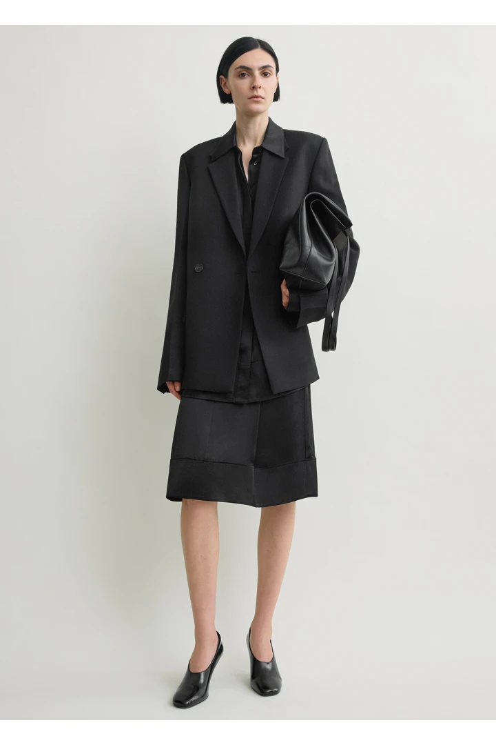 TOTEME default image 2 of 블랙 in 롱 박시 블레이저 블랙