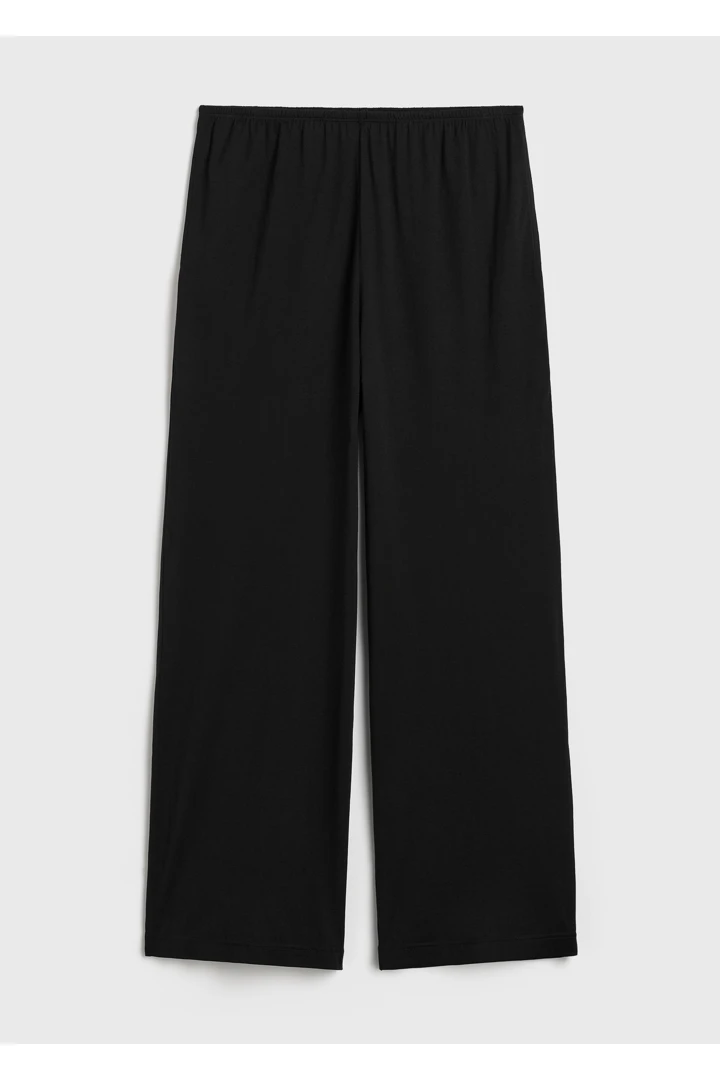 코튼 실크 PJ 바텀 블랙