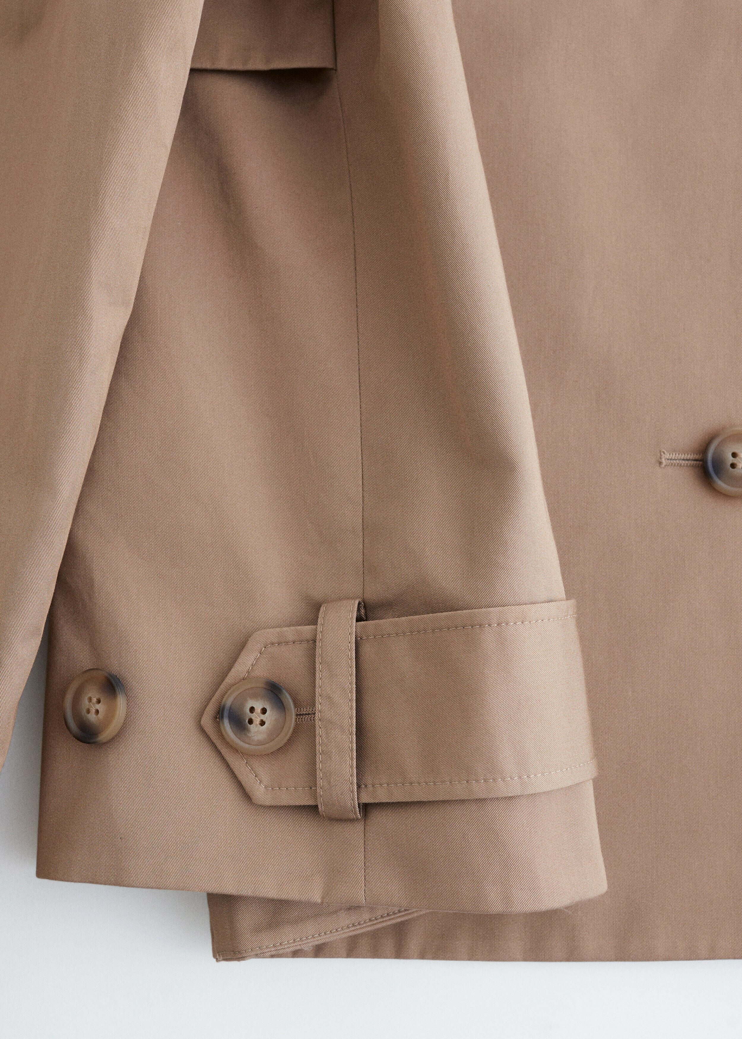 앤아더스토리즈 더블 브레스티드 트렌치 자켓의 베이지컬러 Detail입니다.