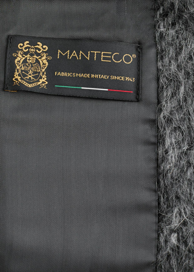 앤아더스토리즈 브러쉬드 울 블렌드 코트의 다크 그레이 멜란지컬러 Detail입니다.