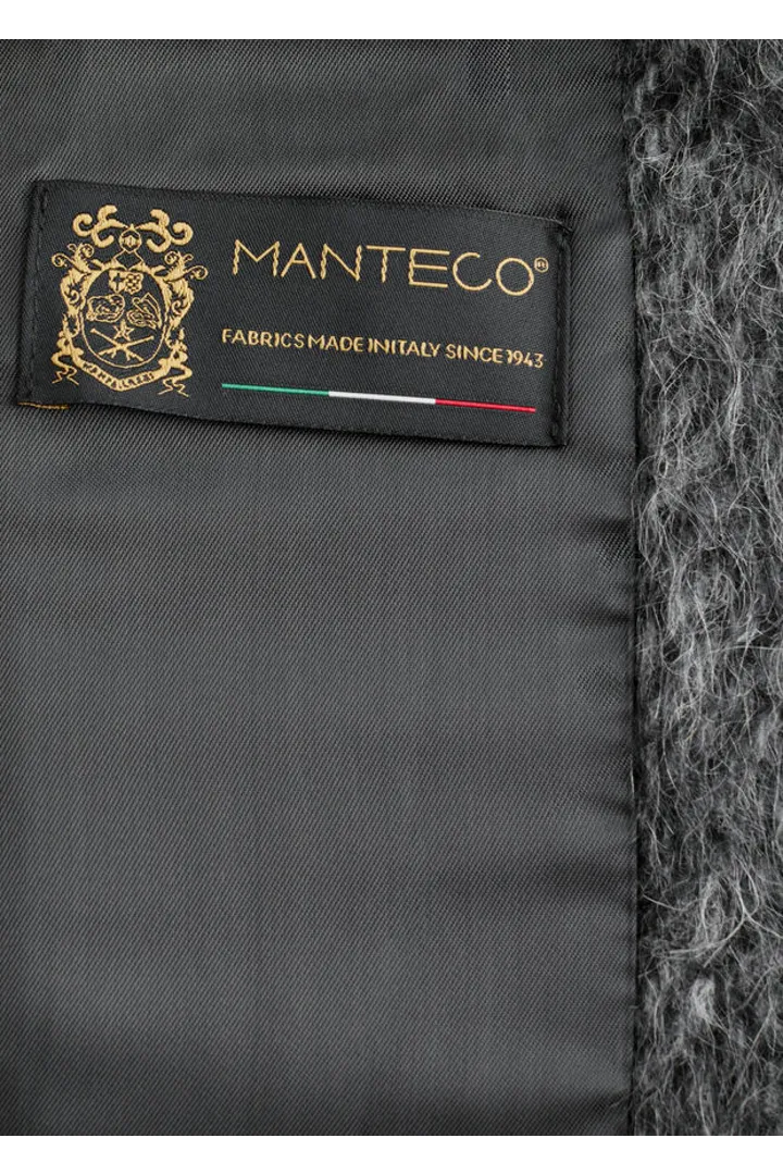 앤아더스토리즈 브러쉬드 울 블렌드 코트의 다크 그레이 멜란지컬러 Detail입니다.