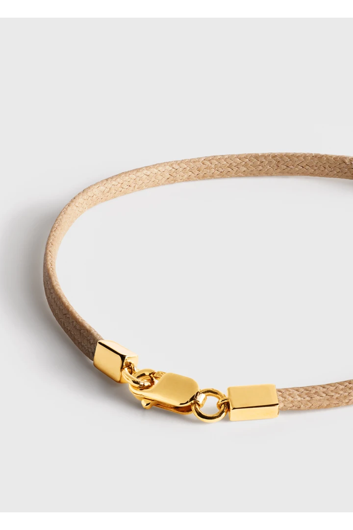 TOTEME 미니 다이아몬드 브레이슬릿 베이지/골드의 베이지/골드컬러 3번쨰 이미지입니다.