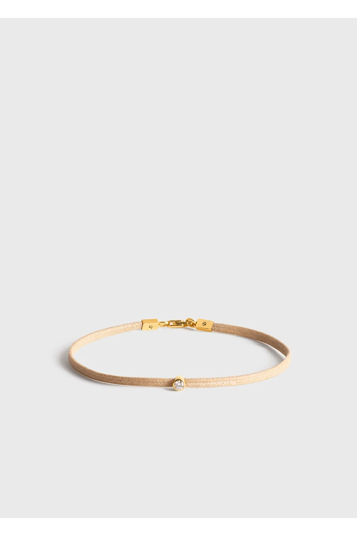 미니 다이아몬드 브레이슬릿 베이지/골드