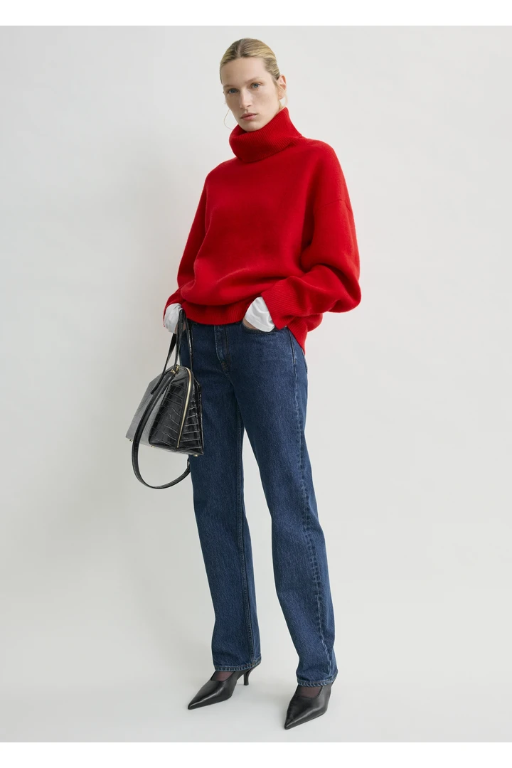 TOTEME 더블 니트 터틀넥 포피의 포피컬러 0번쨰 이미지입니다.