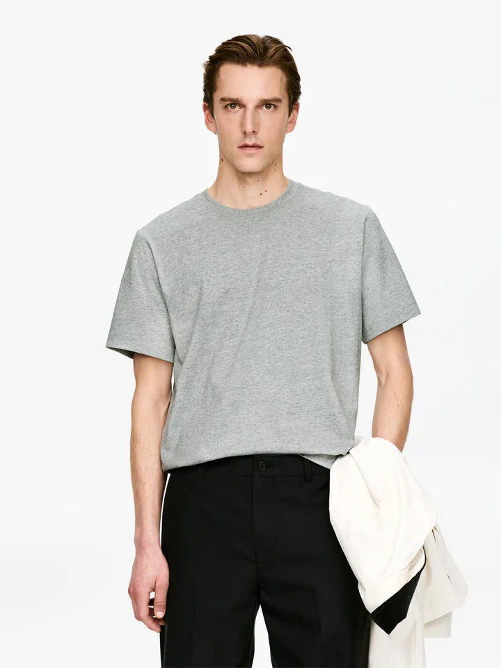 ARKET default image 0 of Grey in 220 GSM 릴랙스드 티셔츠