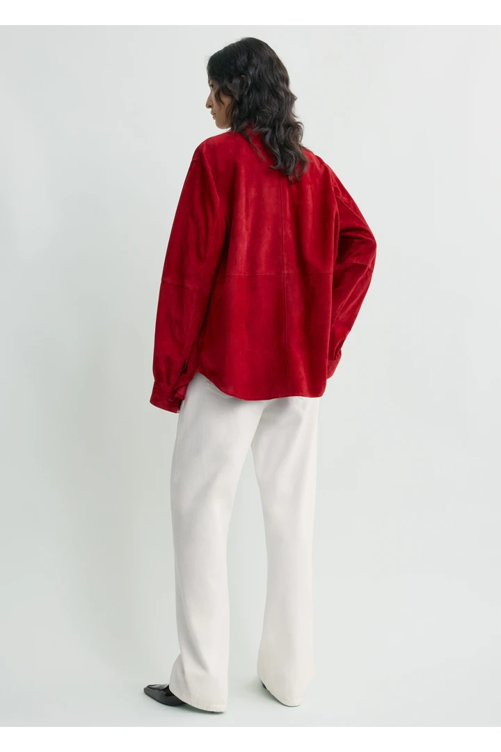 TOTEME 소프트 스웨이드 오버셔츠 포피의 포피컬러 2번쨰 이미지입니다.