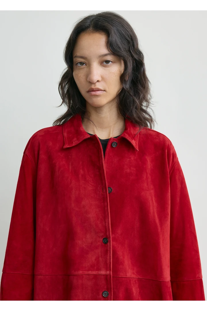 TOTEME 소프트 스웨이드 오버셔츠 포피의 포피컬러 3번쨰 이미지입니다.