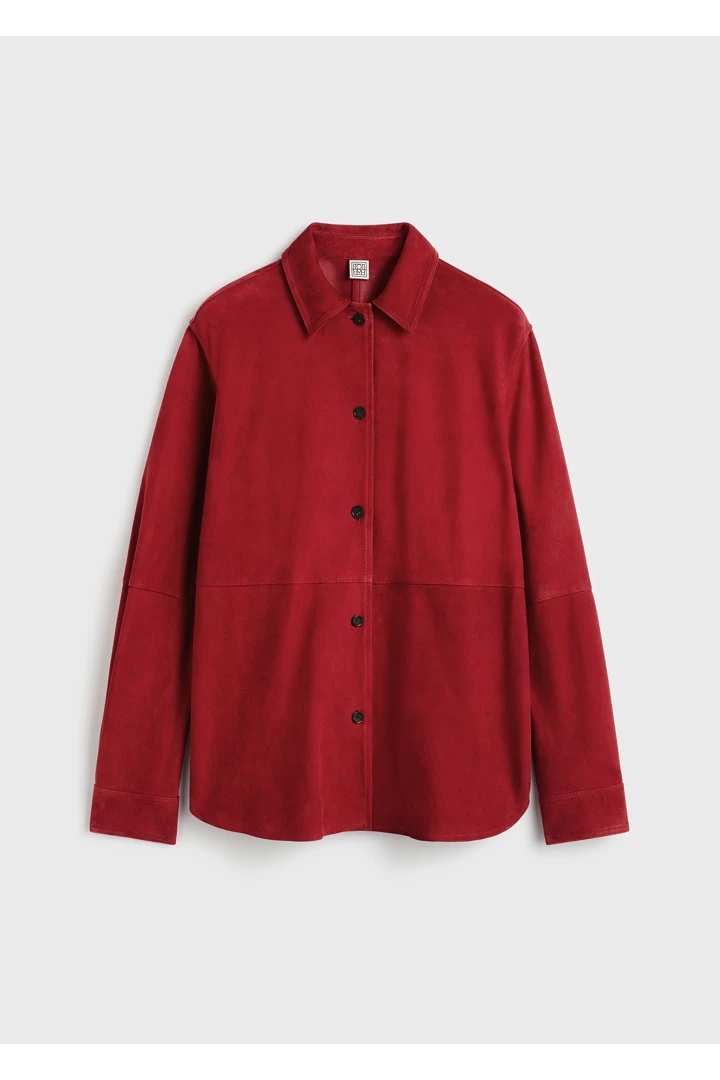 TOTEME 소프트 스웨이드 오버셔츠 포피의 포피컬러 4번쨰 이미지입니다.