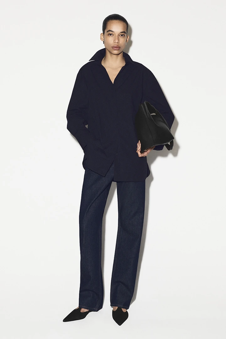 COS default image 7 of 블루 in REPRISE 스트레이트 레그 진